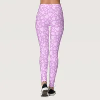 Pink Heart Pattern  Leggings