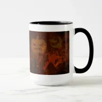 Halloween Scares on Eerie Background Mug