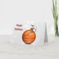 basketball ball ornament Holiday Greetings