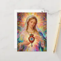 Protection From Evil Sacred Heart Of Mary Postcard