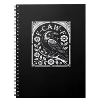 F-Caw-F Crow Aesthetic Casual Notebook