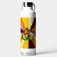 Retro Pop Art Mushrooms Water Bottle