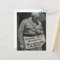 Expensive Man Collage Postcard