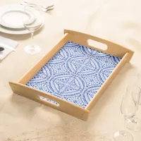 Mediterranean Blue Mosaic-Hand-Painted Style Serving Tray
