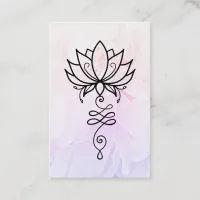 *~* Peony Nirvana Sacred Geometry Lotus Reiki Business Card