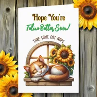 Cat Themed Get Better Card | Word Search Inside!