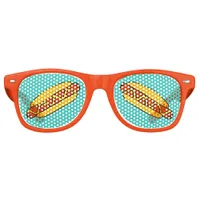 Baseball Ballpark Grill Out BBQ Hot Dogs Retro Sunglasses