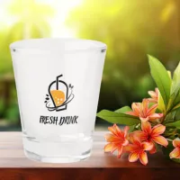 Black Orange Minimalist Fresh Drink Shot Glasses