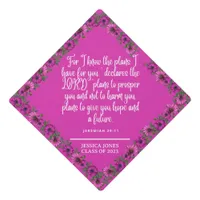 Jeremiah 29:11 Inspirational Bible Verse Graduation Cap Topper