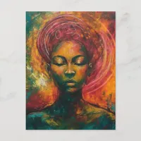 Beautiful Black Woman Postcard