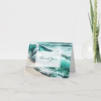 Ocean Themed Wedding Thank You  Card