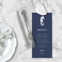 Blue Wave Seahorse Wedding V1 ID836 Menu