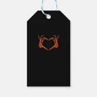 Skeleton Hand Heart Sign Costume Halloween Design Gift Tags
