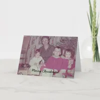 Vintage Christmas Family  Holiday Card