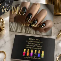 Foil Chic Nail Artist Loyalty  Business Cards