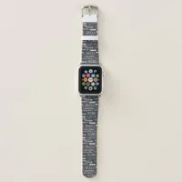 Italian Restaurant Pizzeria Chef Pizza Names Print Apple Watch Band