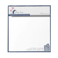 Simple Navy blue White House Logo Message  Notepad