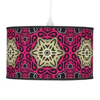 Hot Pink Black & Gold Table / Hanging Lamp Shade