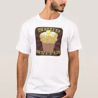 Spud Muffin Funny Potato Slogan Art T-Shirt