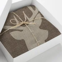 Rustic Burlap Deer Tissue Paper