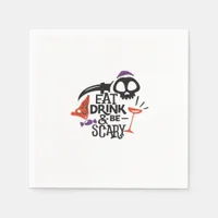 Eat Drink And Be Scary Vintage Graphic Napkins