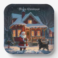 A Merry Festive Christmas Holiday  Paper Plates