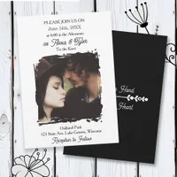 Hand in Hand, Heart to Heart | Photo Wedding Invitation