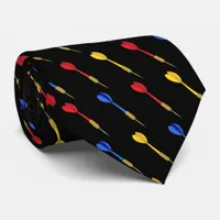 Darts Patterned Neck Tie