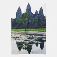 Angkor Wat Temple Reflections (Cambodia)  Kitchen Towel