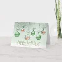 Christmas Ornaments Photo Template Green ID251