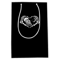 Skeletons Heart  Hands Medium Gift Bag