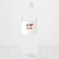 All About That Baste Christmas Classic Retro Look Water Bottle Label