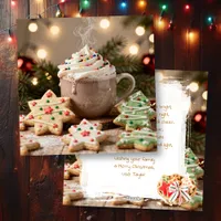 Hot Cocoa and Sugar Cookies | Christmas Holiday Card