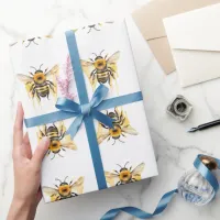 Bee Wildlife & Nature Water Color Set Wrapping Paper