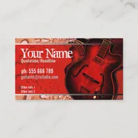 Red Earth Guitar Music Business card