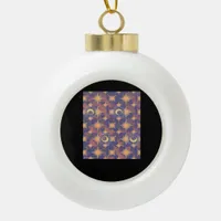 Whimsigoth Wallpaper Classic Ceramic Ball Christmas Ornament
