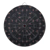 Stars And Unique Spaceship Pattern Dart Board