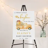 Sweet Baybee Honeybee Baby Shower Welcome Sign