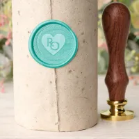 Elegant 11th 44th Turquoise Wedding Anniversary Wax Seal Stamp