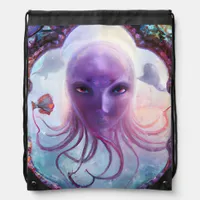 Mythical Sea Creature Drawstring Bag