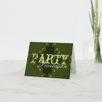 Green Earthy Party Invitation