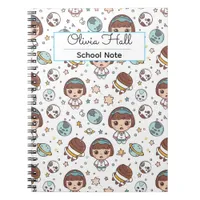 Cartoon Space Back to School Supplies Teachers  Notebook