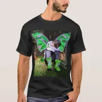 Tired Lyme Disease Warrior with Angel Wings Cell T-Shirt