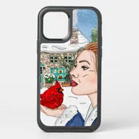 Lady and Cardinal by English Cottage Art  OtterBox Symmetry iPhone 12 Pro Case