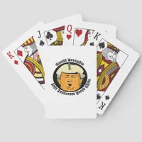 Halloween Trumpkin Pumpkin Classic Poker Cards