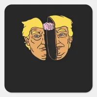 Donald Brain Trumpkin  Artwork  Square Sticker