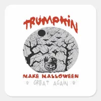 Trumpkin Halloween Square Sticker