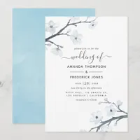 Cherry Blossoms Wedding Invitation