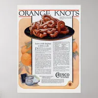 Orange Knots Poster