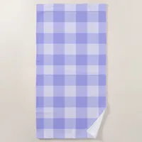 Modern Preppy Gingham Beach Towel